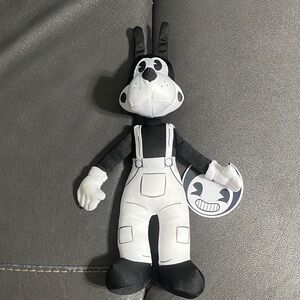 Monochrome Cartoon Bendy Plush Toy